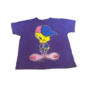 90s TWEETY BIRD LOONEY TUNES T-Shirt L‎ cartoon hip hop VINTAGE 1994
